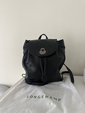 Longchamp Cavalcade Small Leather Backpack